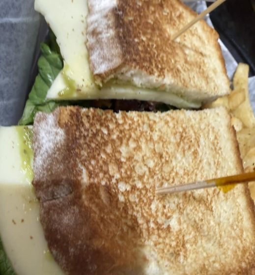 hot ham and cheese sandwich