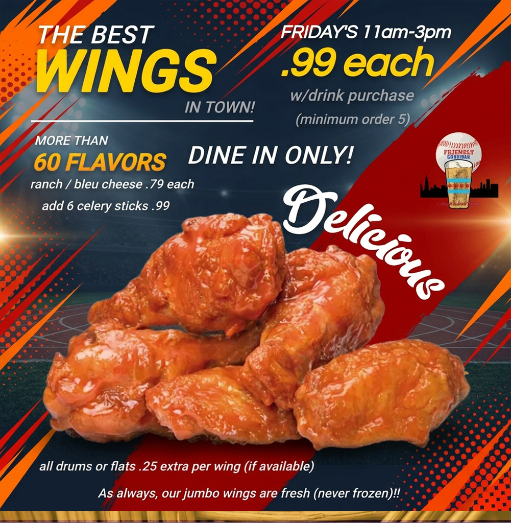 Friday Wings - 11am - 3pm