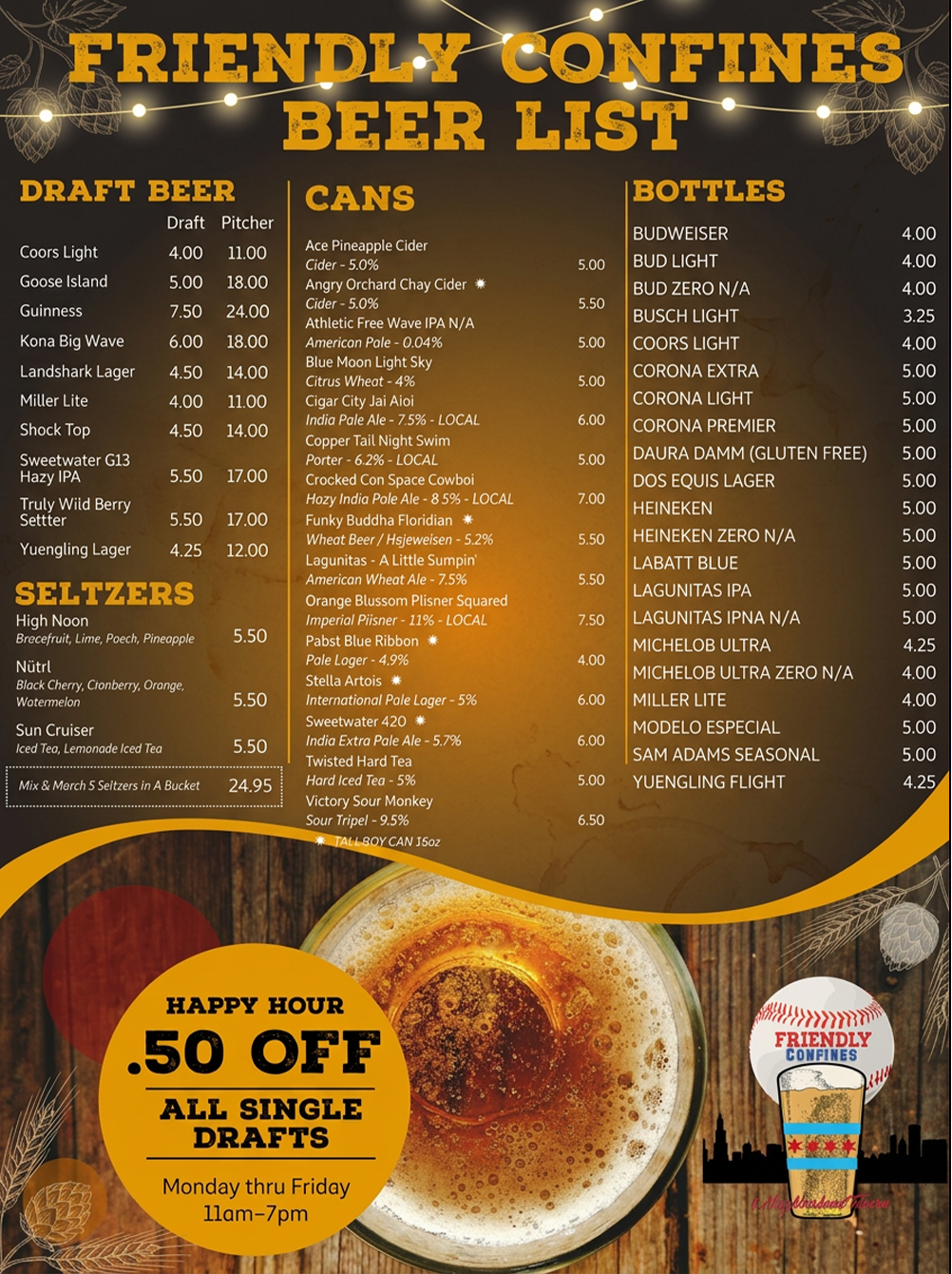 Beer Menu